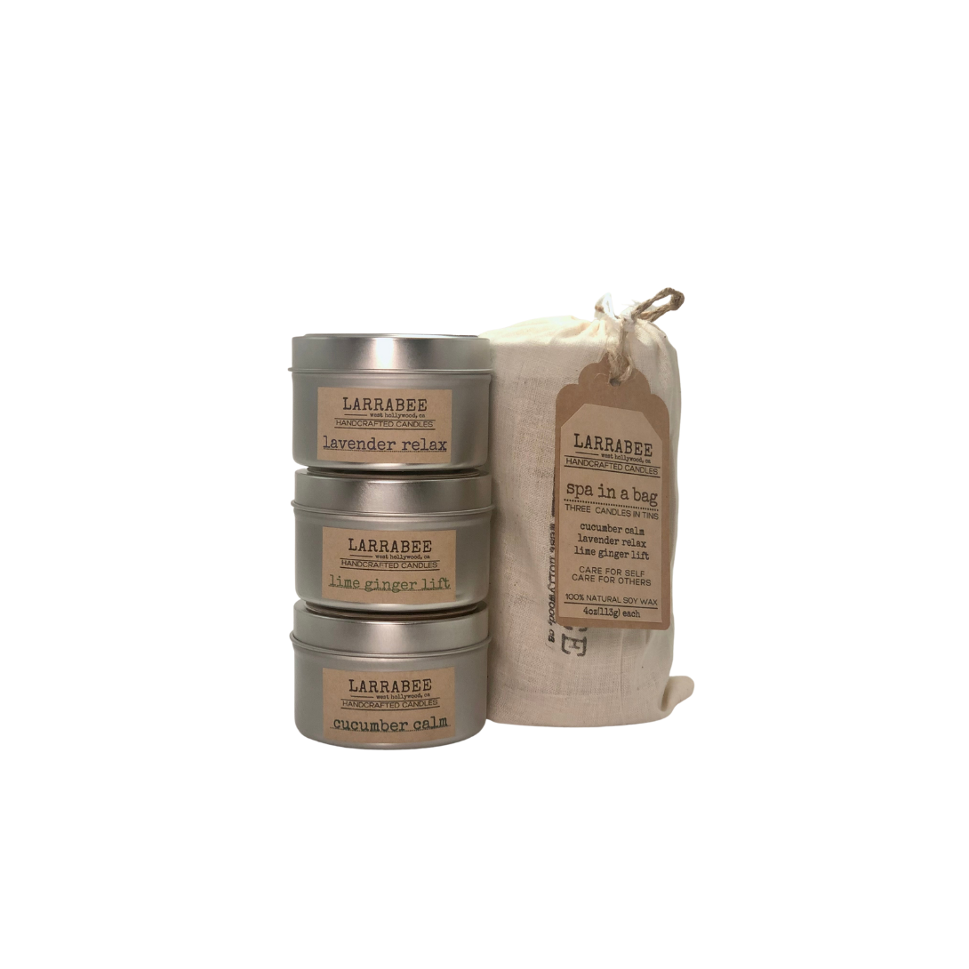 Spa In A Bag candle set