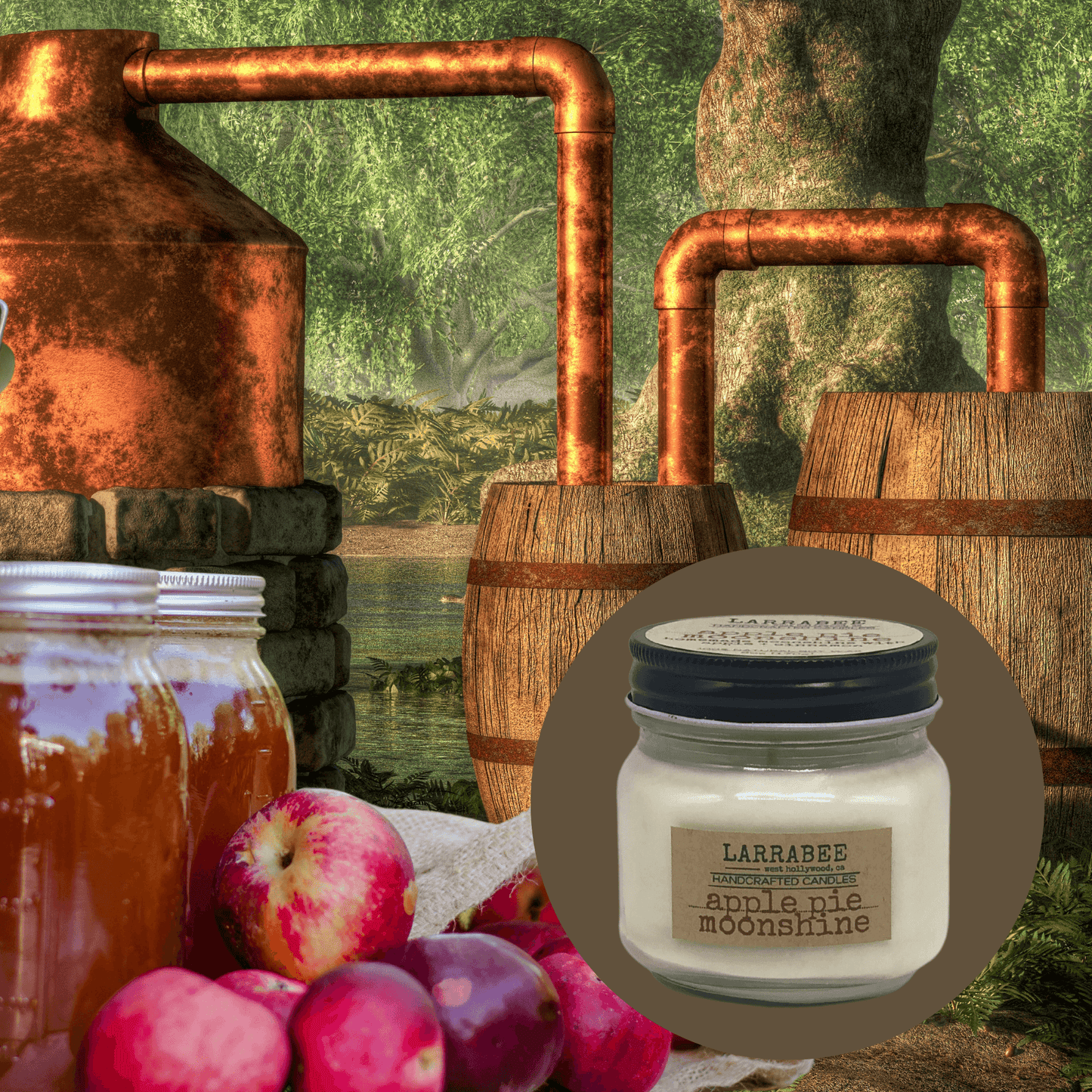 Apple Pie Moonshine handcrafted candle