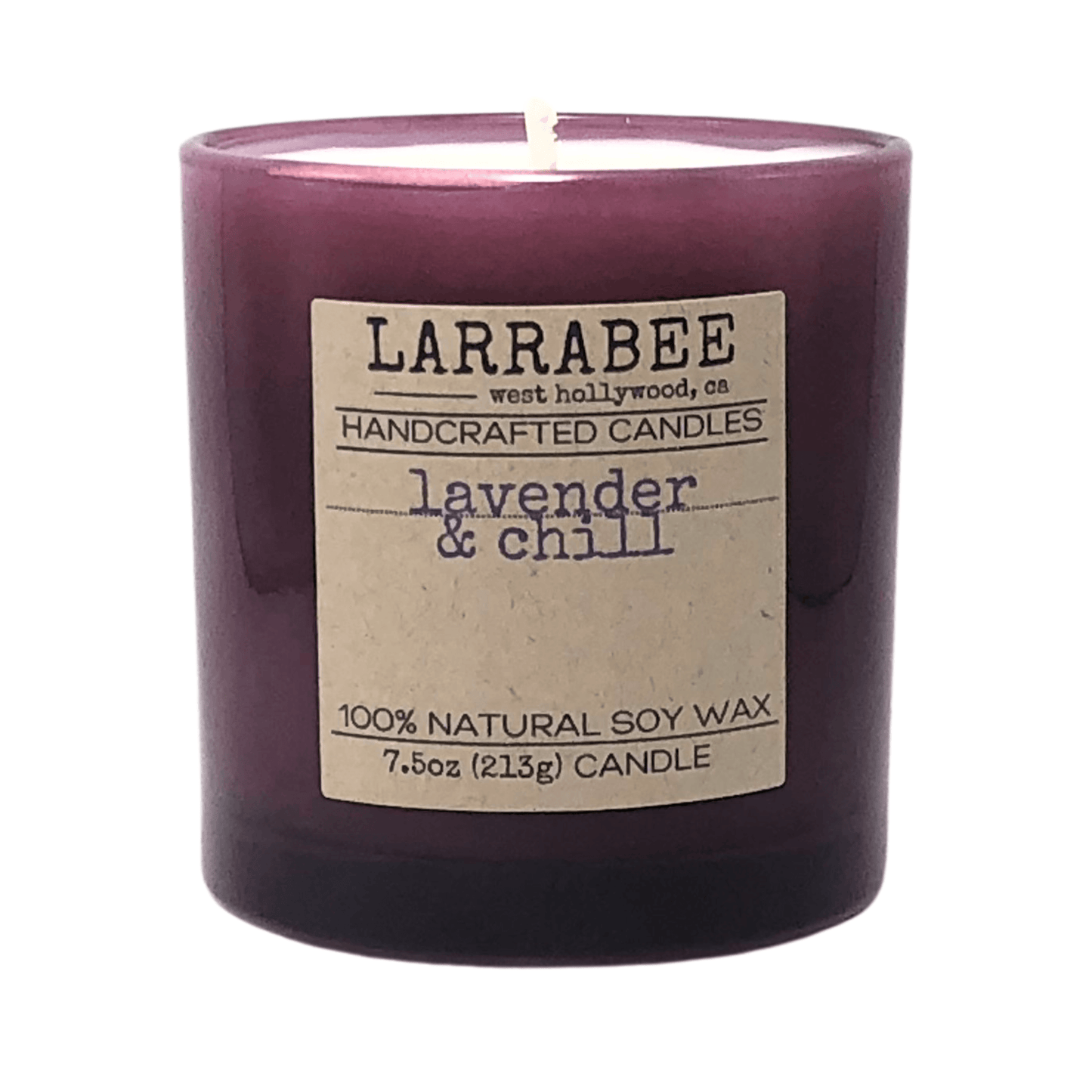 Lavender & Chill handcrafted candle   Larrab.ee
