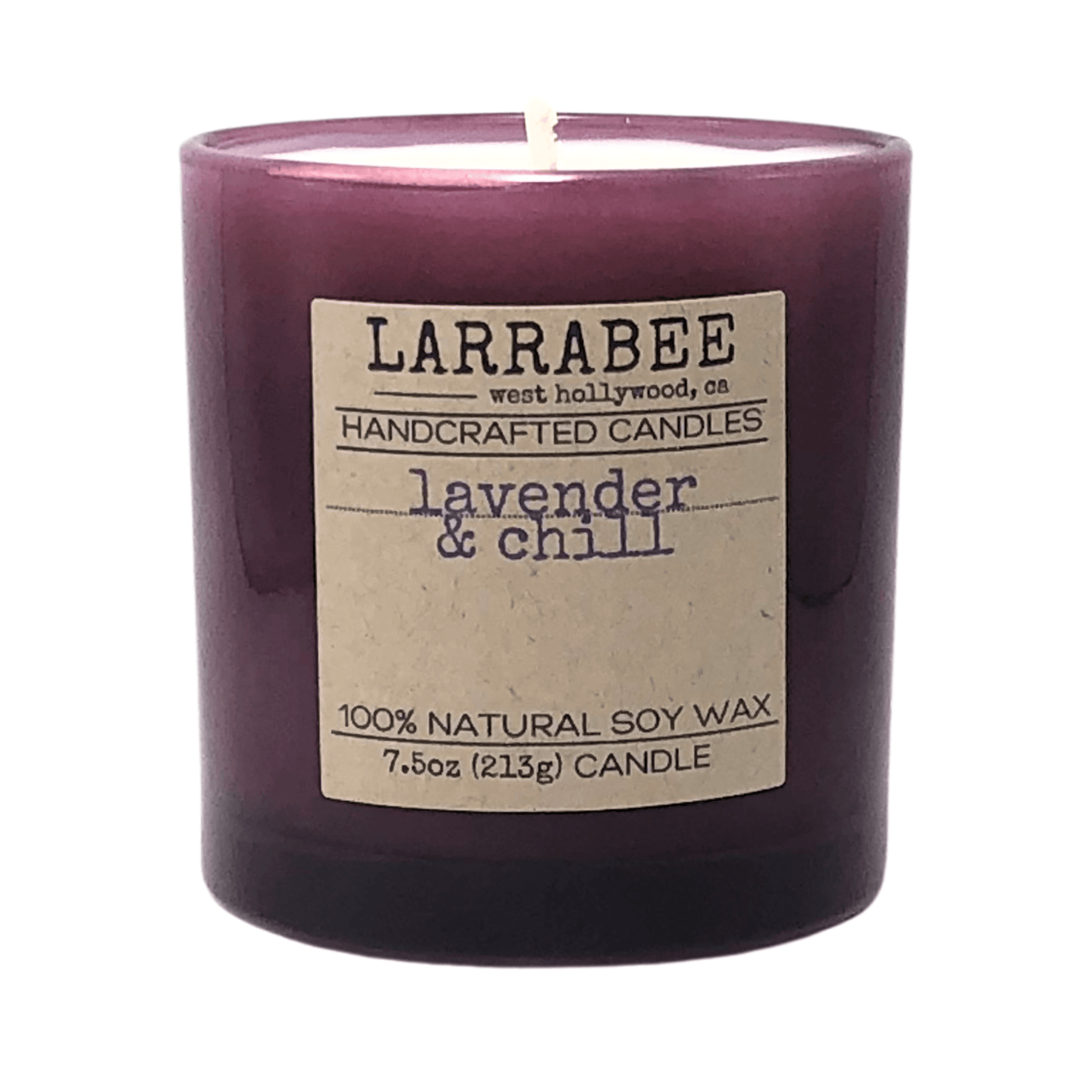 Lavender & Chill handcrafted candle   Larrab.ee