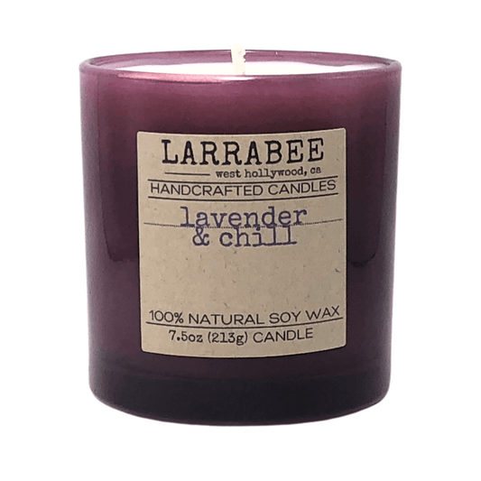 Lavender & Chill handcrafted candle   Larrab.ee