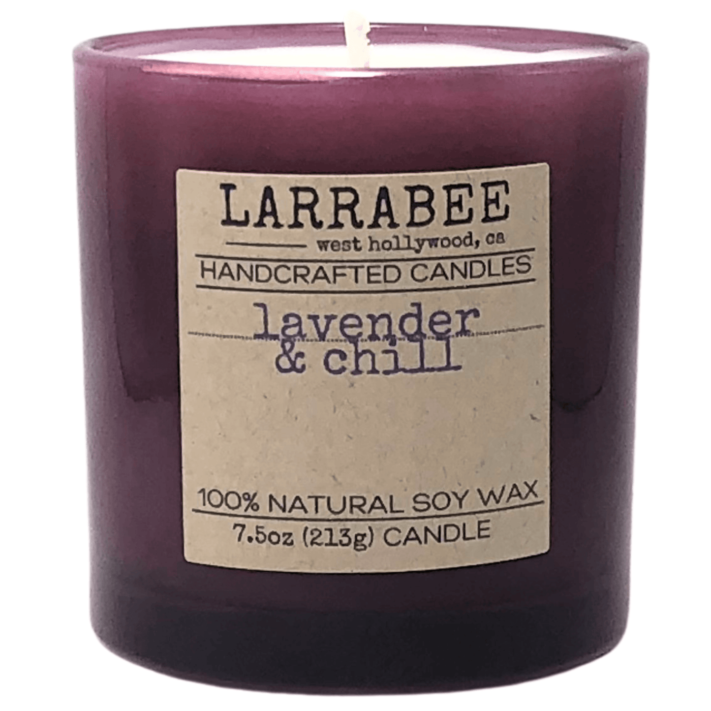 Lavender & Chill handcrafted candle   Larrab.ee