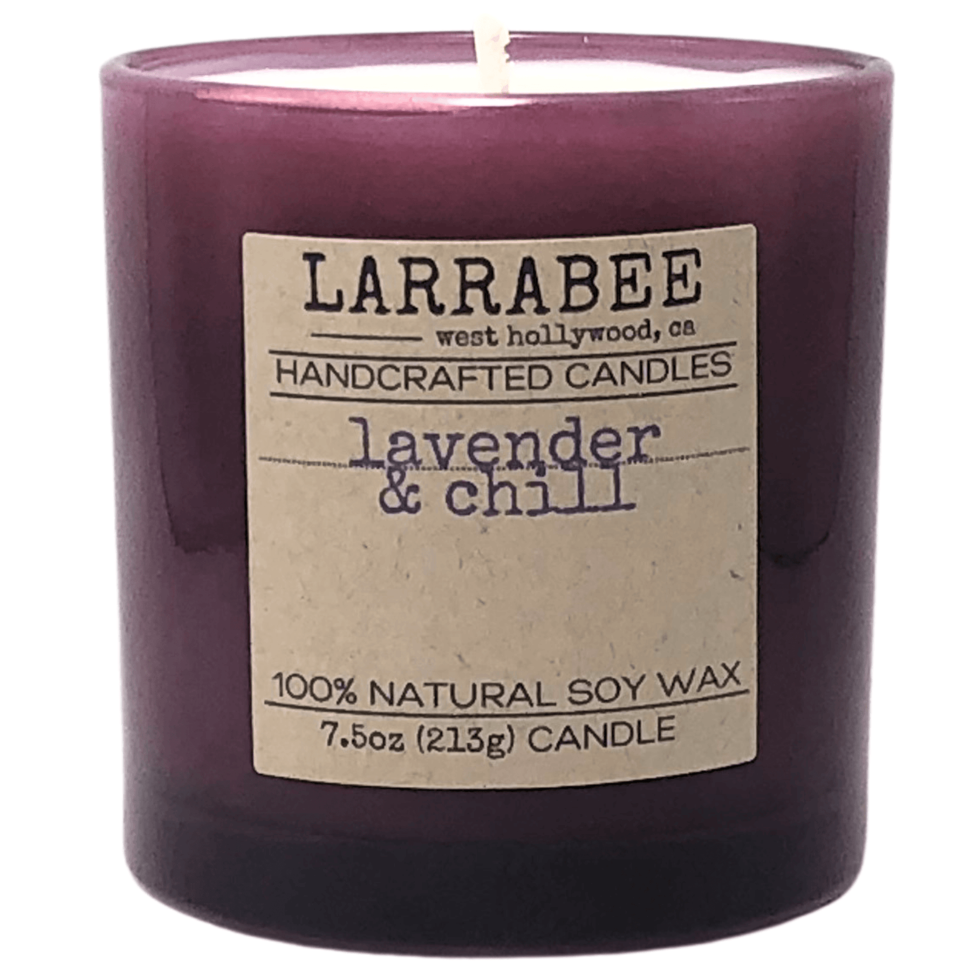 Lavender & Chill handcrafted candle   Larrab.ee