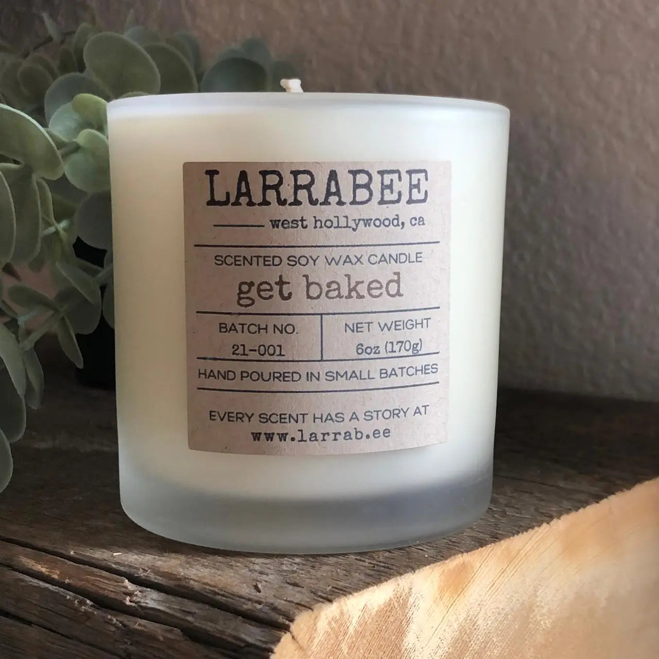 Get Baked handcrafted candle   Larrab.ee