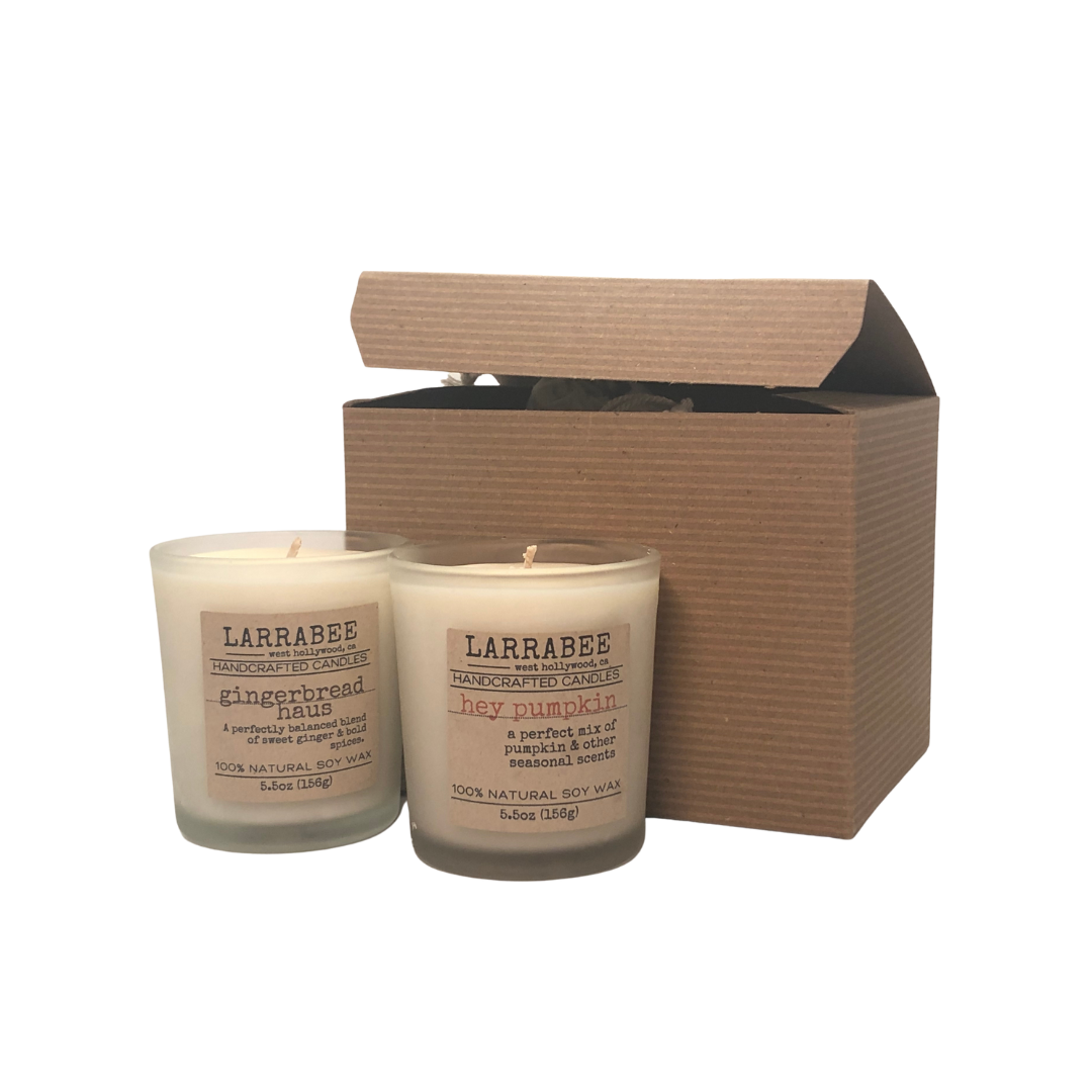 Sugar & Spice handcrafted candle set