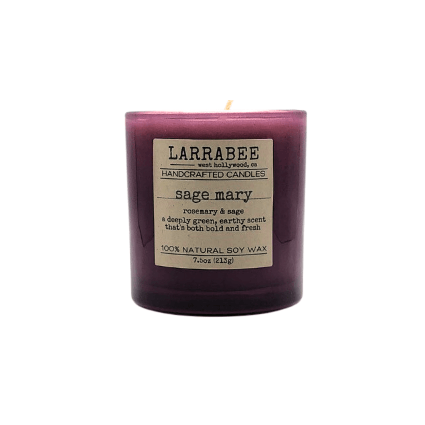 Sage 'Mary handcrafted candle   Larrab.ee