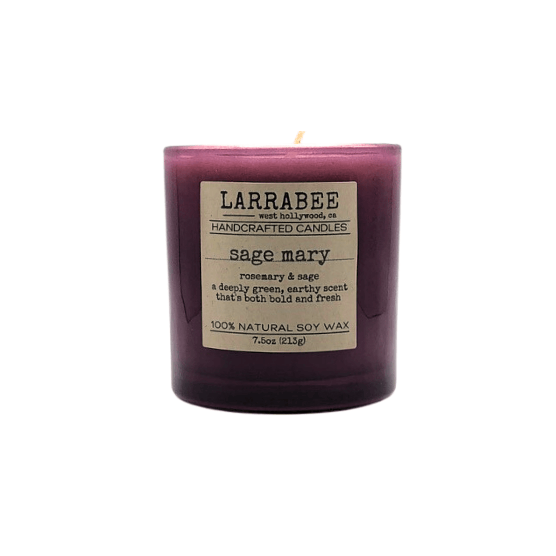 Sage 'Mary handcrafted candle   Larrab.ee