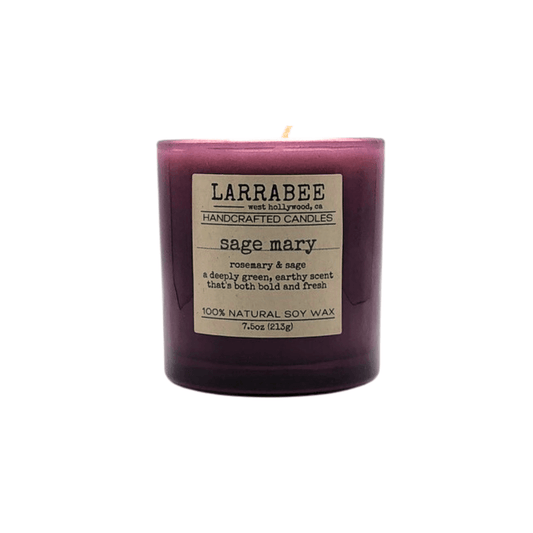 Sage 'Mary handcrafted candle   Larrab.ee