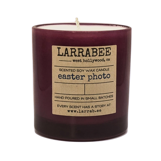 Easter Photo handcrafted candle