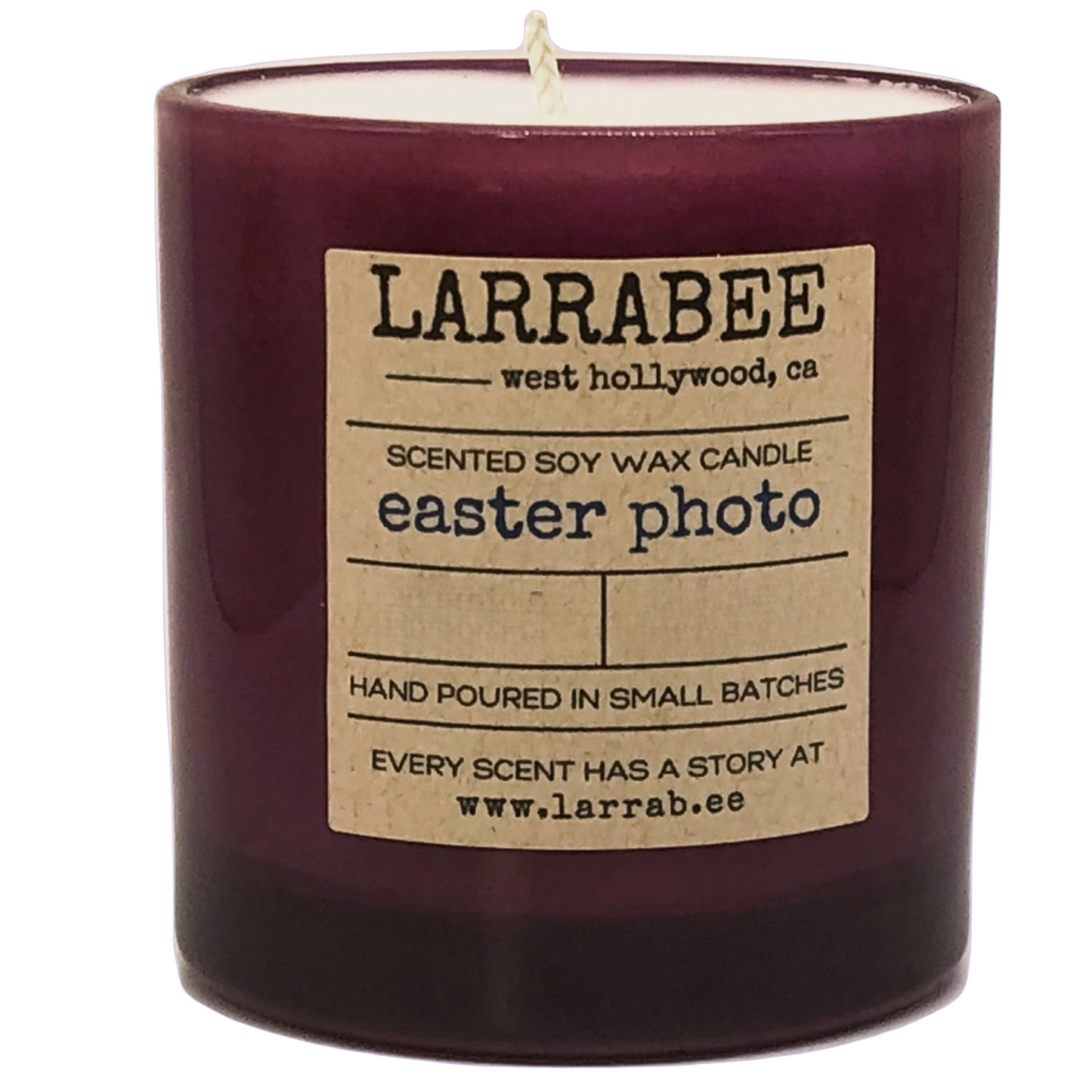 Easter Photo handcrafted candle