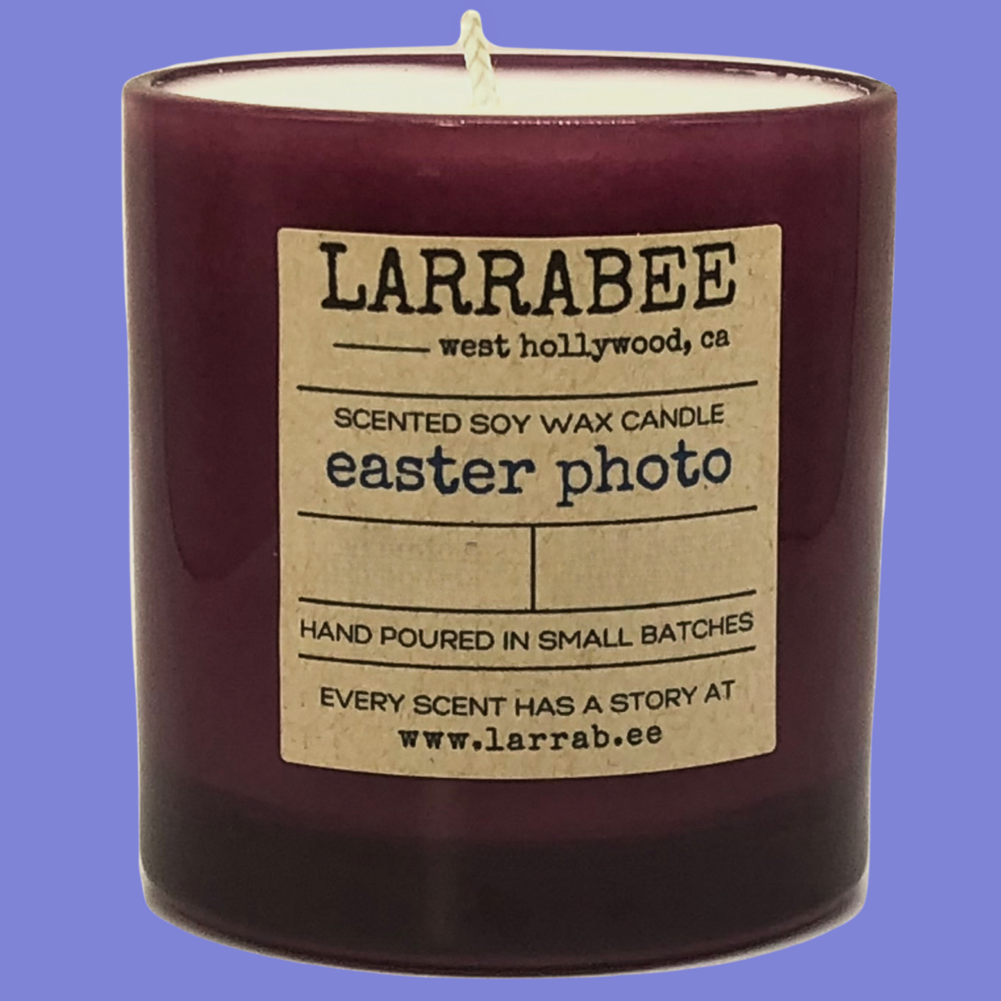 Easter Photo handcrafted candle