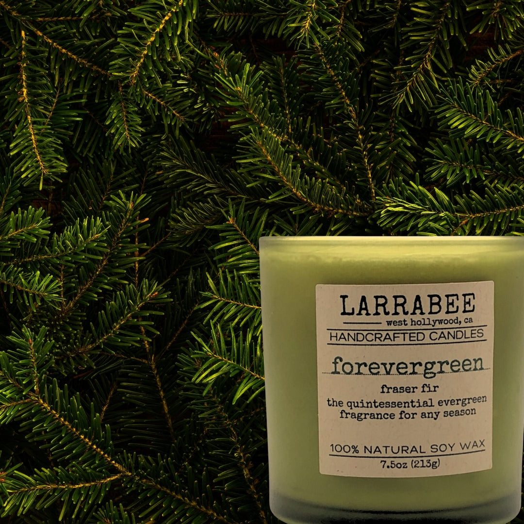 Forevergreen handcrafted candle   Larrab.ee