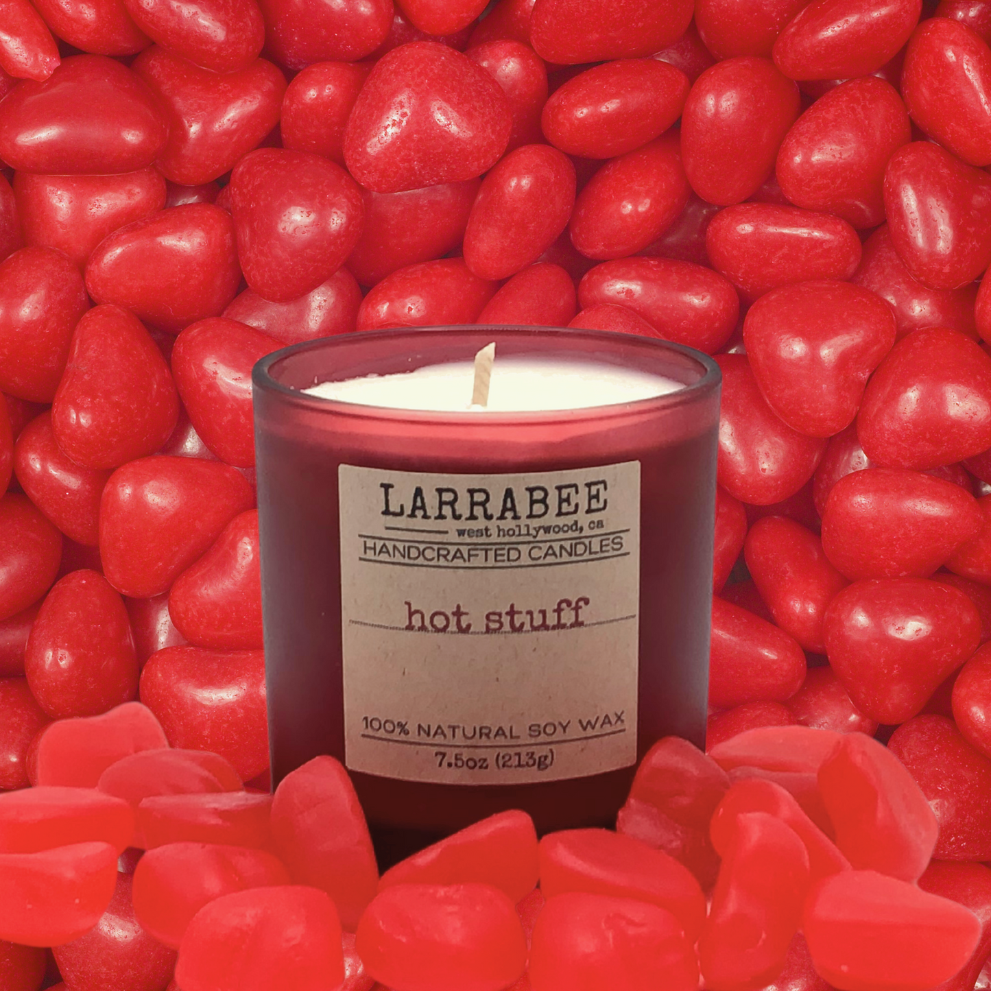 Hot Stuff handcrafted candle