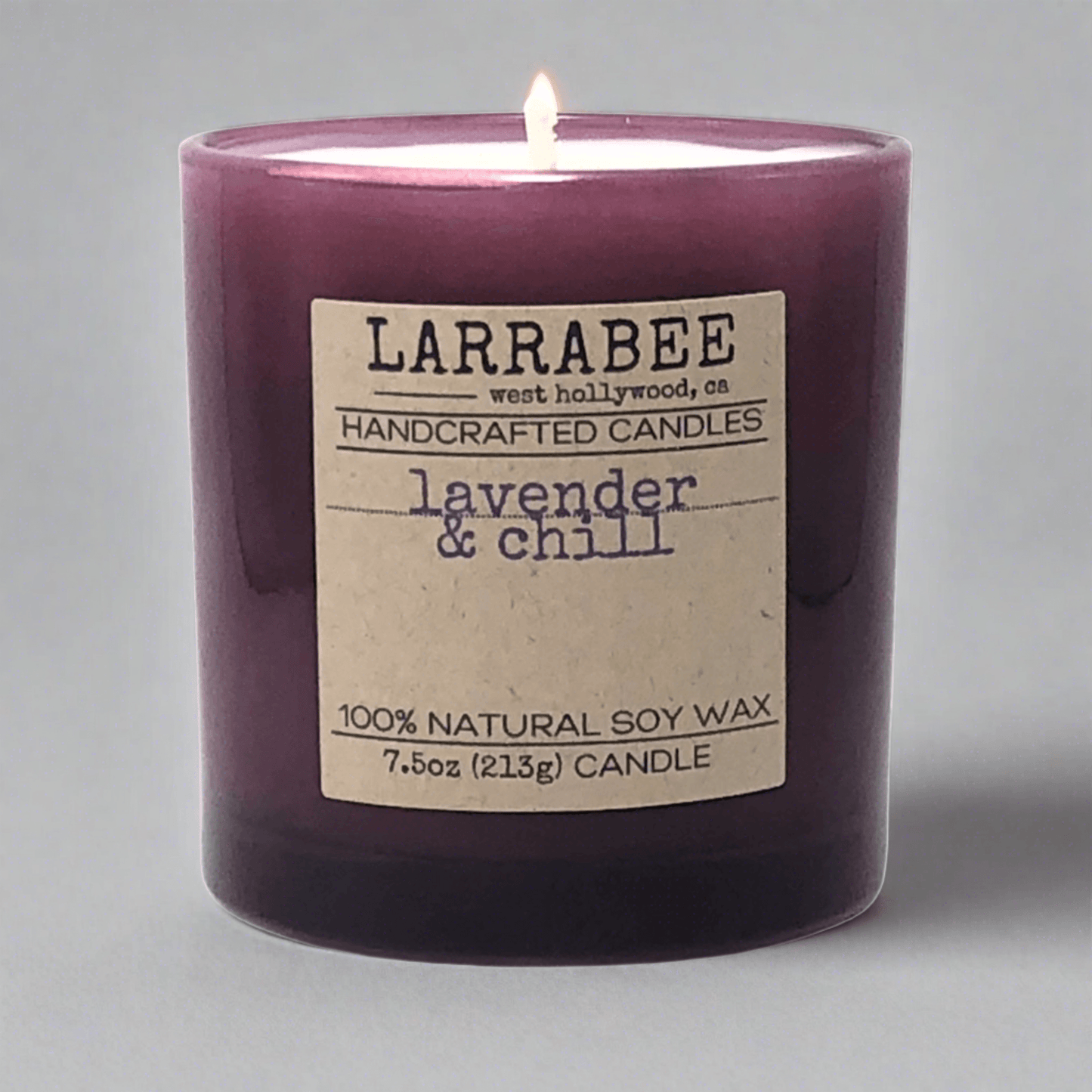 Lavender & Chill handcrafted candle   Larrab.ee