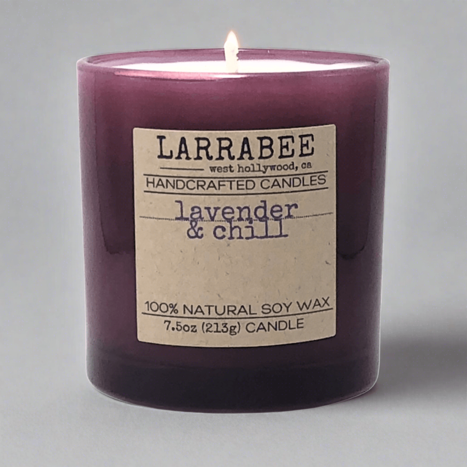 Lavender & Chill handcrafted candle   Larrab.ee