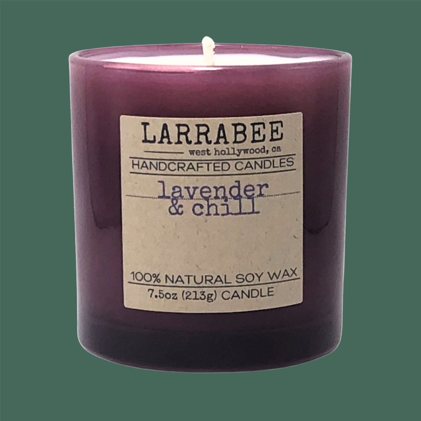 Lavender & Chill handcrafted candle   Larrab.ee