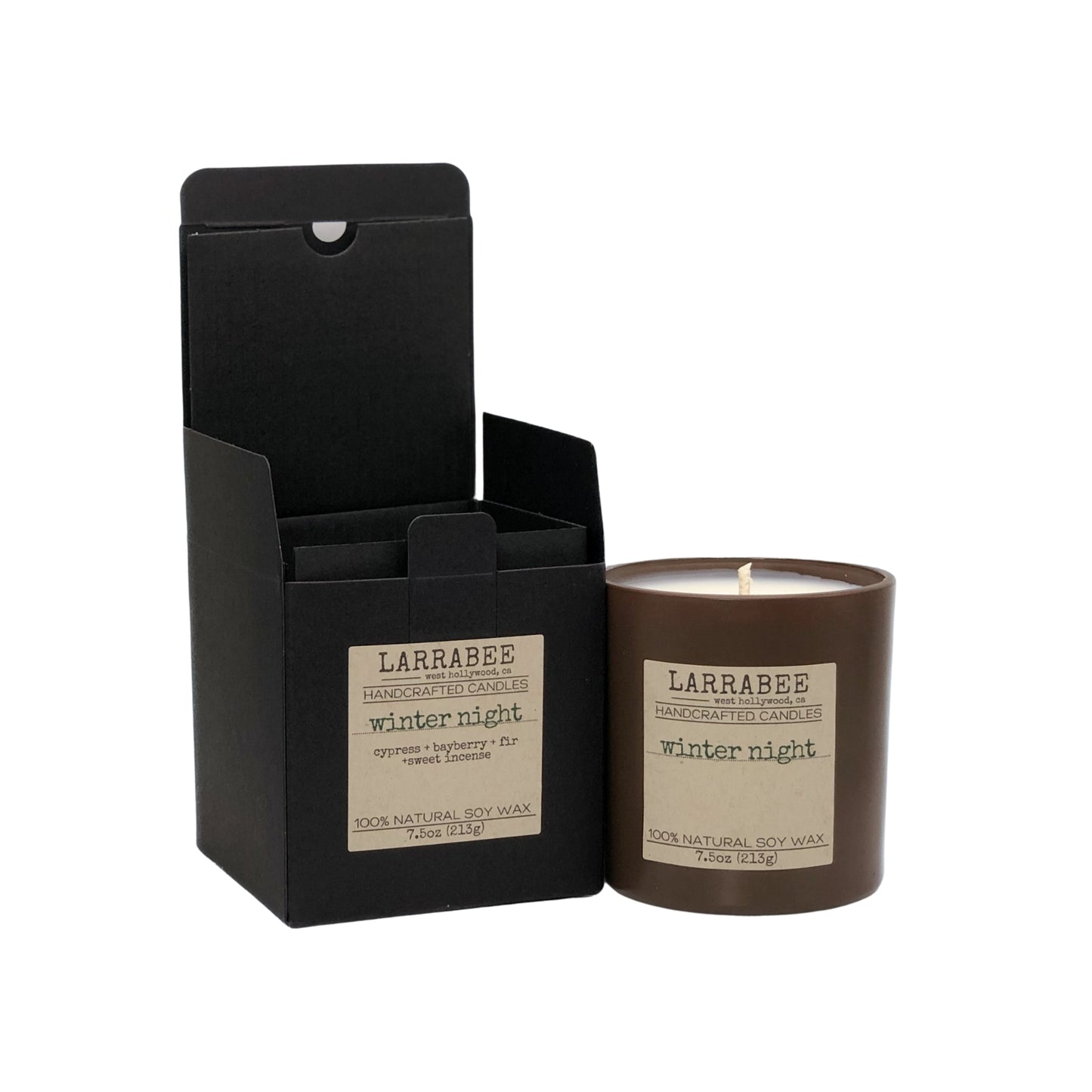 Winter Night handcrafted candle   Larrab.ee