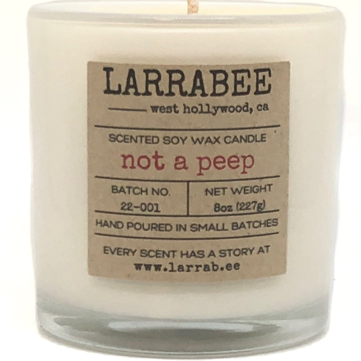 Not A Peep handcrafted candle