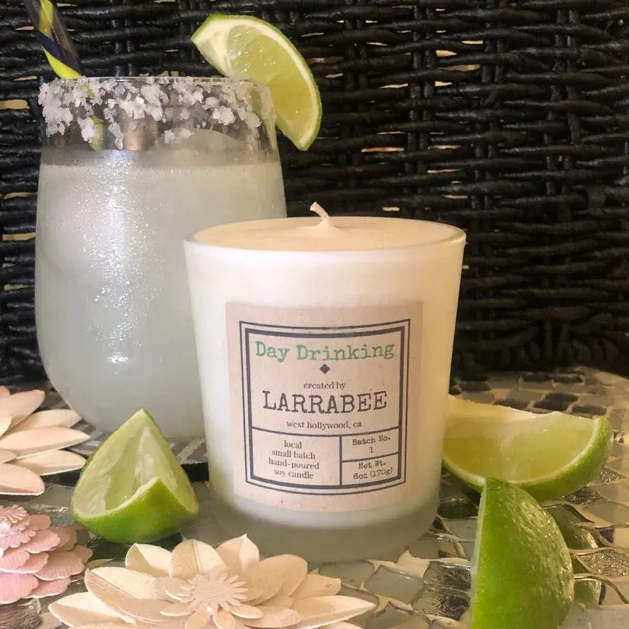 Day Drinking handcrafted candle   Larrab.ee