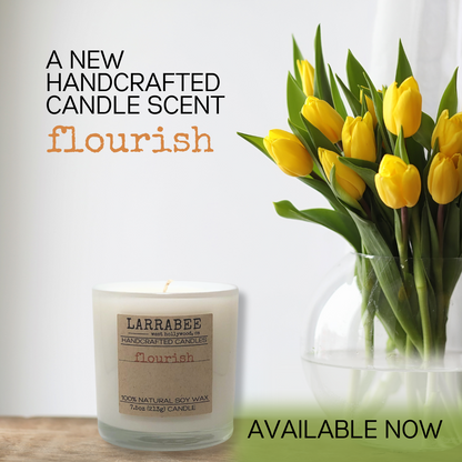 Flourish handcrafted candle   Larrab.ee