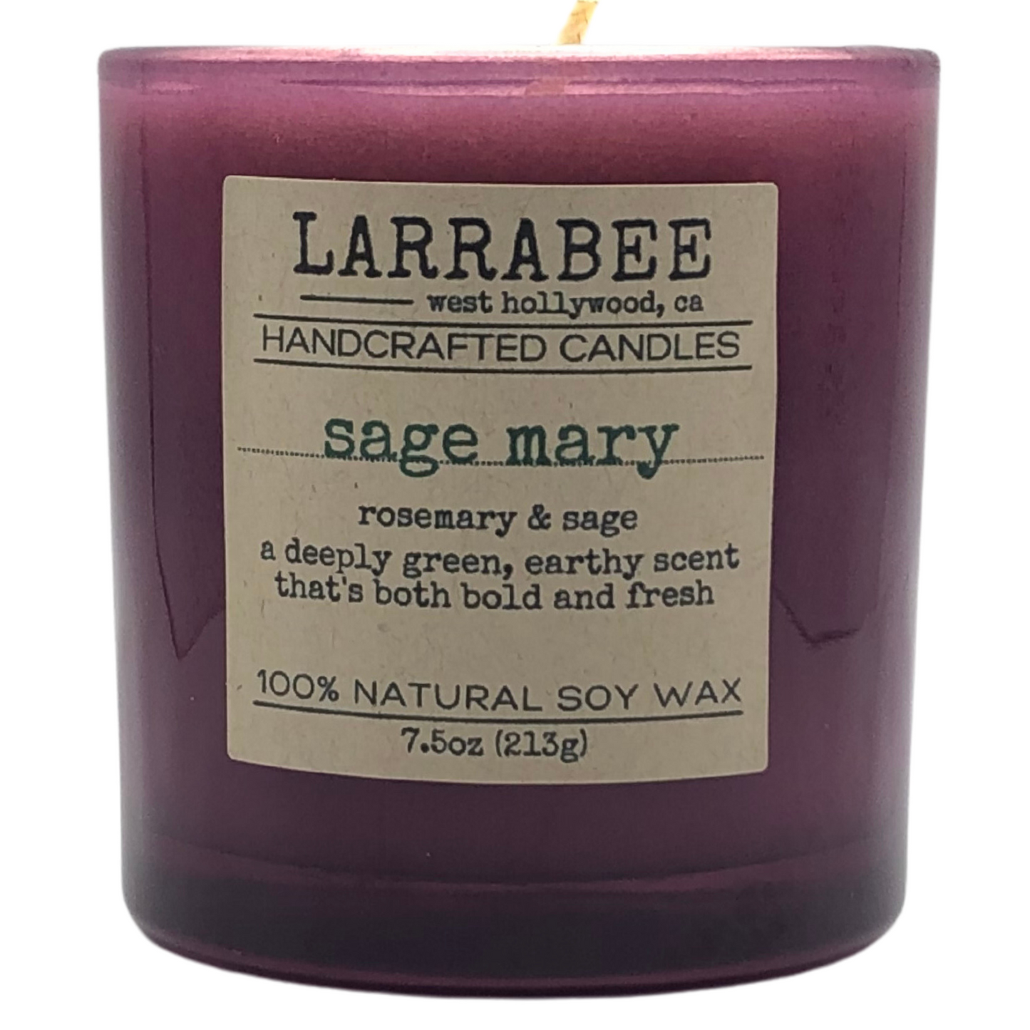 Sage 'Mary handcrafted candle