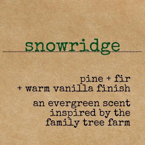 Snowridge handcrafted candle   Larrab.ee