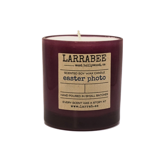 Easter Photo handcrafted candle