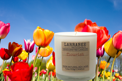 Flourish handcrafted candle   Larrab.ee