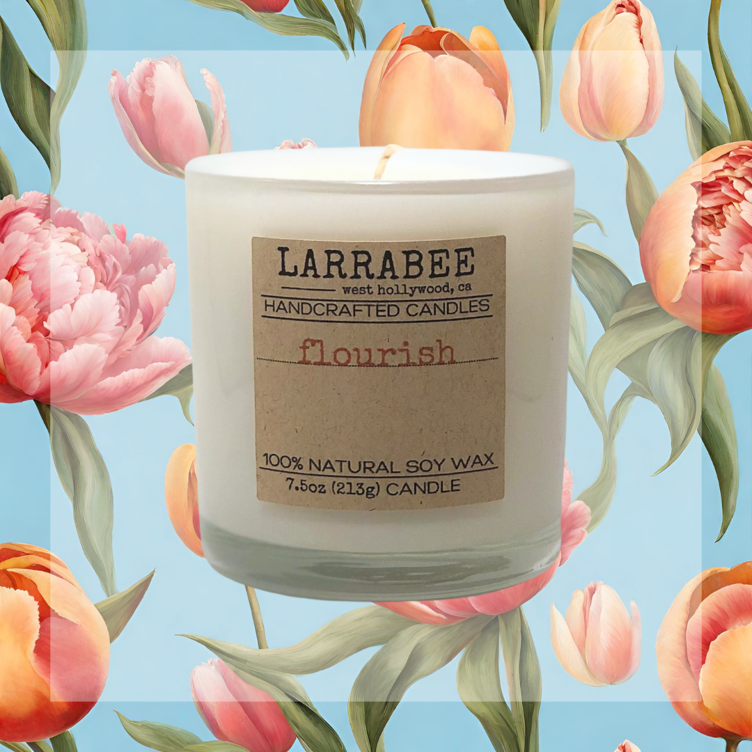 Flourish handcrafted candle   Larrab.ee