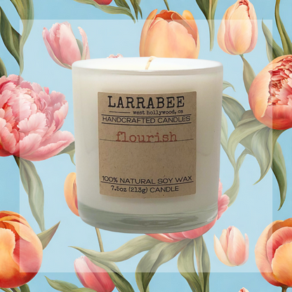 Flourish handcrafted candle   Larrab.ee