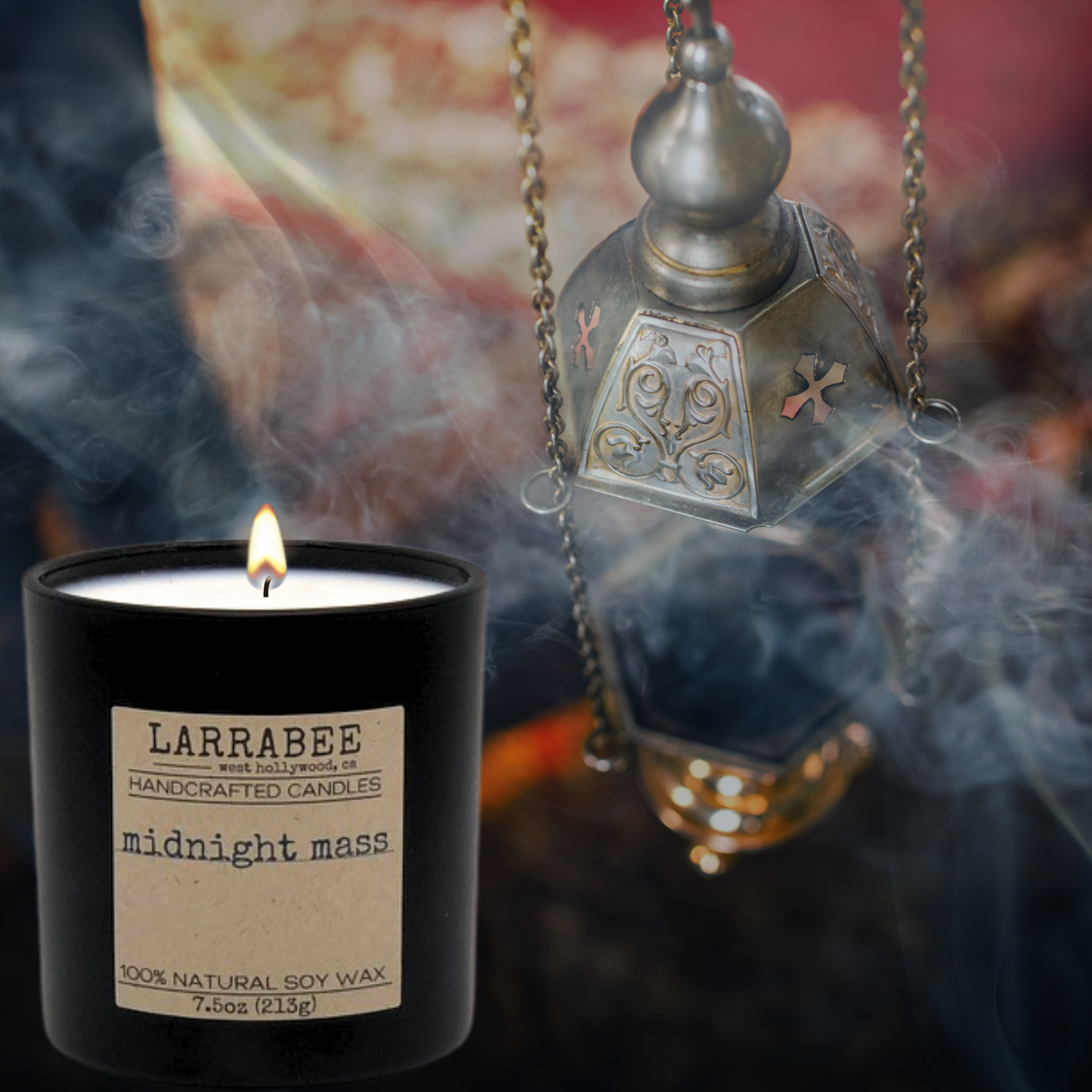 Midnight Mass handcrafted candle