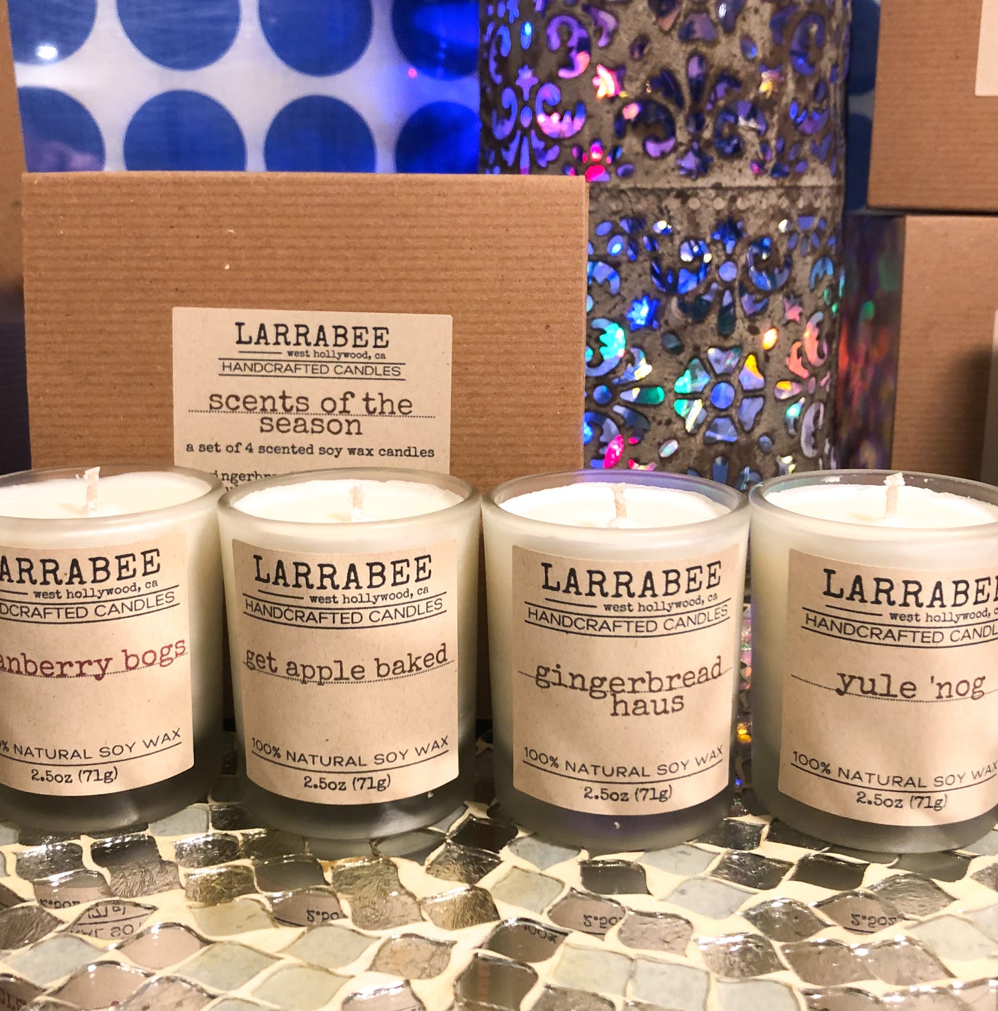 Scents of the Season handcrafted candle set