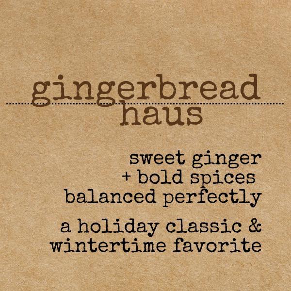 Gingerbread Haus handcrafted candle